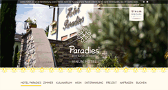 Desktop Screenshot of hotel-paradies.com
